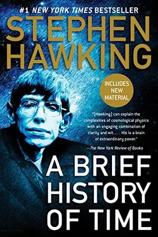 The cover for A Brief History of Time by Stephen Hawking
