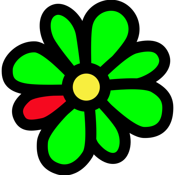 The logo of ICQ – cross-platform instant messaging system and VoIP client