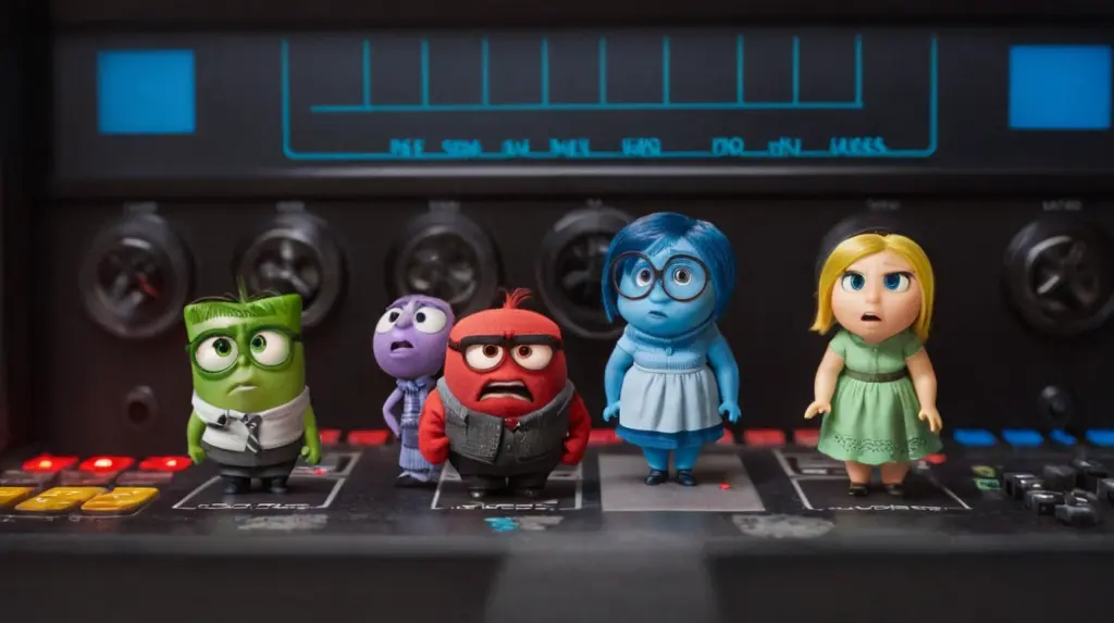 Inside Out control board for my own set of emotions. Healthy distractions.