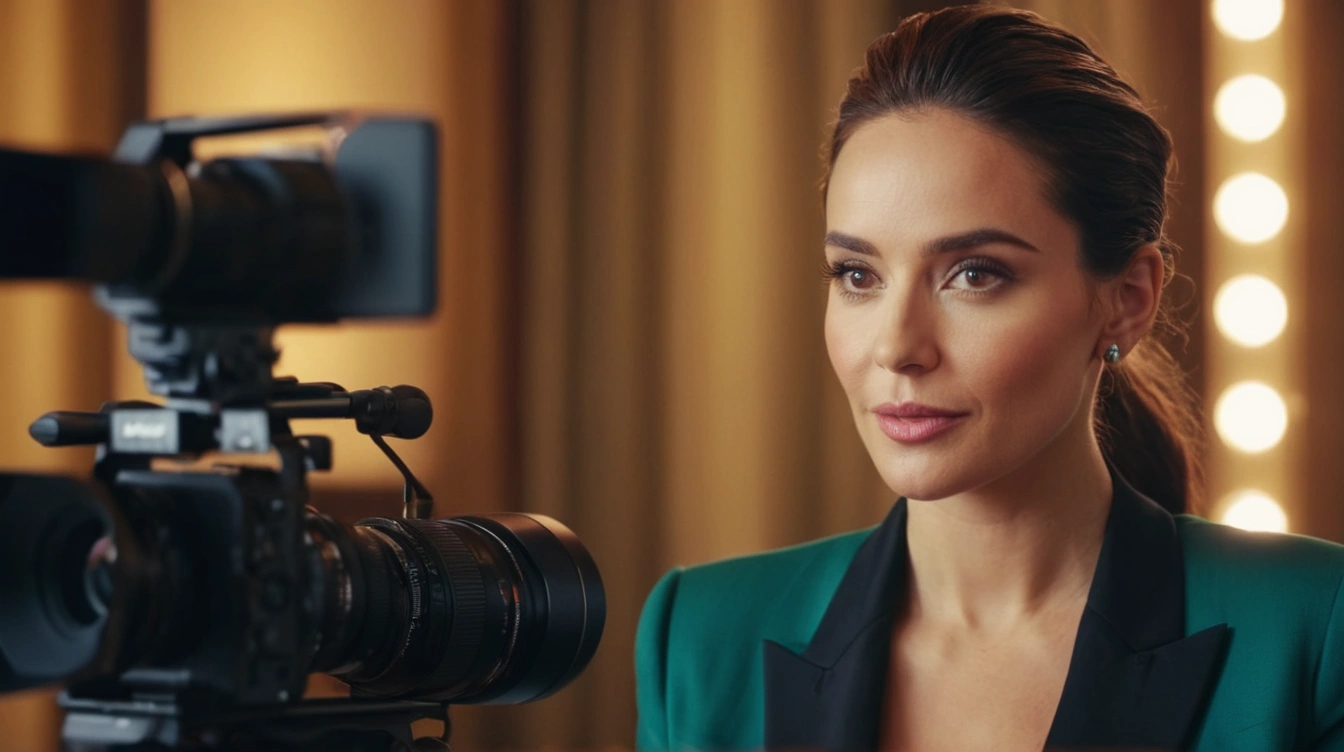 Celebrity giving an interview, social media influencer, exuding confidence. Confidence is overrated