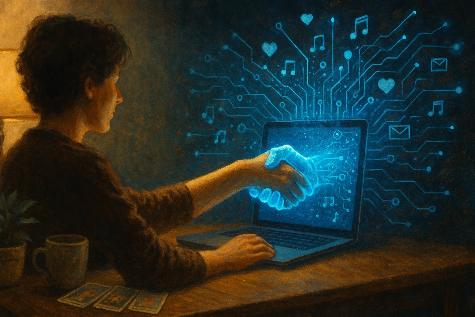 Showing up with words, fostering a digital community.